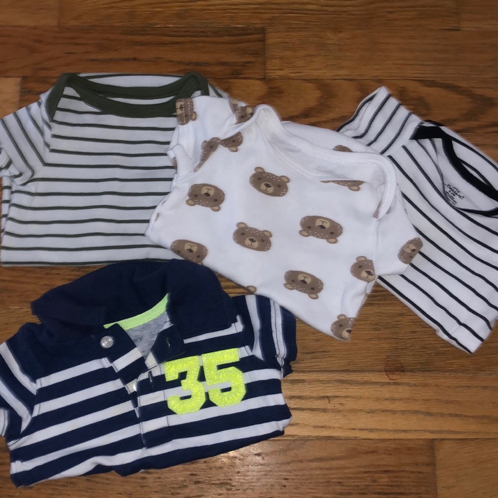 Baby boys onsies and shirt!!🤍